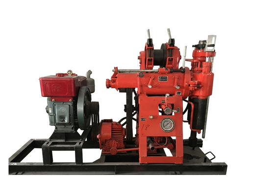 लाल XY - 100 मृदा परीक्षण ड्रिलिंग मशीन पूर्ण हाइड्रोलिक जल खैर ड्रिलिंग रिग